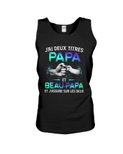 J'AI DEUX TITRES PAPA ET BEAU-PAPA Unisex Tank tile