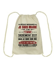 DÉSOLÉ MESDAMES JE SUIS MARIÉ Drawstring Bag tile