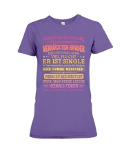 ICH BIN DIE GLUCKLICHE Premium Fit Ladies Tee tile