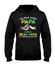 J'AI DEUX TITRES PAPA Hooded Sweatshirt tile