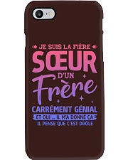 JE SUIS LA FIERE SOEUR D'UN FRERE Phone Case tile