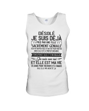 DESOLE JE SUIS DEJA Unisex Tank tile