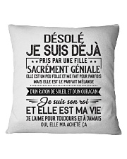 DESOLE JE SUIS DEJA Square Pillowcase tile