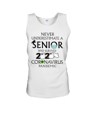 Nerver underestimate a Senior Unisex Tank thumbnail