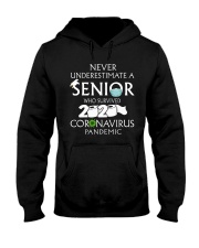 Nerver underestimate a Senior black shirt Hooded Sweatshirt thumbnail