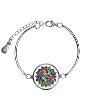 Mandala color light Metallic Circle Bracelet thumbnail