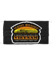 AGENT ORANGE FACE MASKS Cloth face mask front