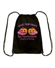 Check You Boobs Drawstring Bag tile