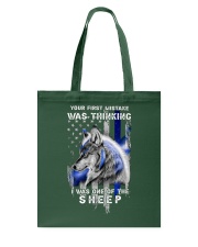 Police Your First Mistake Was Thinking Tote Bag tile