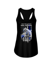 Police Your First Mistake Was Thinking Ladies Flowy Tank tile