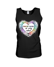 Cancer Sucks In Every Colour Unisex Tank tile