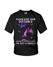 Please Keep Your Distance Nothing To Do With A Virus, I'm Just A Grouch, Gift For Dragon Lovers Youth T-Shirt tile