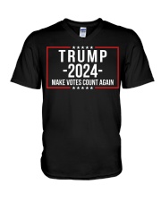 Make Votes Count Again V-Neck T-Shirt tile