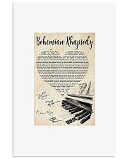 Piano Bohemian Rhapsody lyric poster 11x17 Poster front