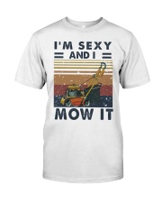I'm sexy and i mow it vintage shirt Premium Fit Mens Tee tile