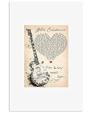 Hotel California lyrics signature poster 11x17 Poster front