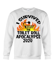 I survived toilet roll apocalypse 2020 shirt Crewneck Sweatshirt thumbnail