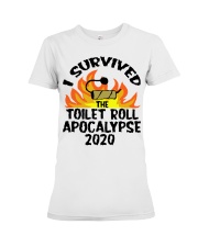 I survived toilet roll apocalypse 2020 shirt Premium Fit Ladies Tee thumbnail