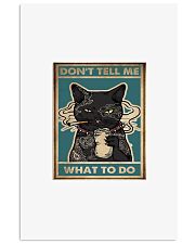 Tattoo black cat don't tell me what to do poster 11x17 Poster front