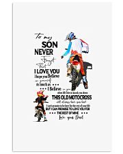 Rider to my son never forget that i love you i hop 11x17 Poster front