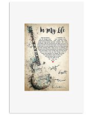 Guitar in my life there are places i remember post 11x17 Poster front
