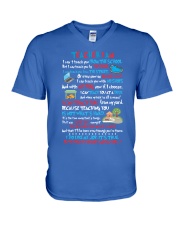 Teacher V-Neck T-Shirt tile