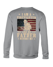 firefighter dad Crewneck Sweatshirt tile