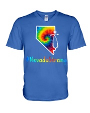 Nevada nurse V-Neck T-Shirt tile