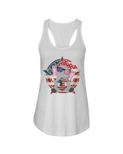 Elephant Foruth Ladies Flowy Tank tile