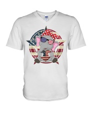 Elephant Foruth V-Neck T-Shirt tile