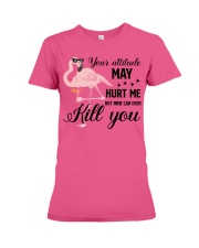 Flamingo flock Premium Fit Ladies Tee tile
