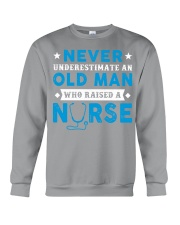 Nurse never understimate an old man Crewneck Sweatshirt tile