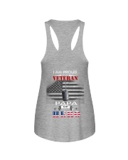 veteran dad Ladies Flowy Tank tile