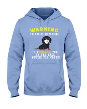 Dachshund warning I'm social distancing Hooded Sweatshirt tile