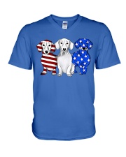 Dachshund V-Neck T-Shirt tile