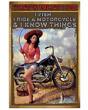 Biker fishing 11x17 Poster front