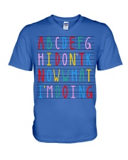 Teacher V-Neck T-Shirt tile