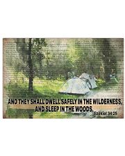 Camping poster 17x11 Poster front