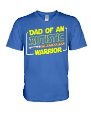 autism dad V-Neck T-Shirt tile