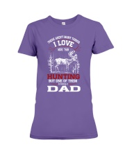 Hunting dad Premium Fit Ladies Tee tile