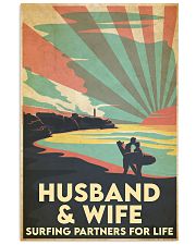 Surfing Partners For Life Vertical Poster tile