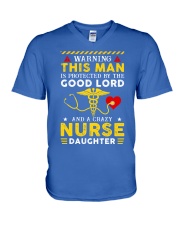 Nurse dad V-Neck T-Shirt tile
