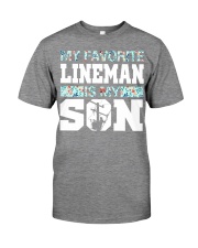 Lineman social distancing Premium Fit Mens Tee tile