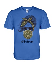 veteran fourth V-Neck T-Shirt tile