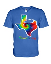 Nurse texas V-Neck T-Shirt tile