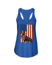 Dachshund Ladies Flowy Tank tile
