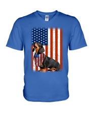 Dachshund V-Neck T-Shirt tile