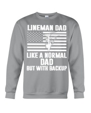 Lineman dad Crewneck Sweatshirt tile