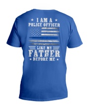 Police dad V-Neck T-Shirt tile