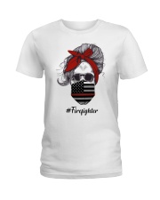 Firefighter Fourth Ladies T-Shirt front